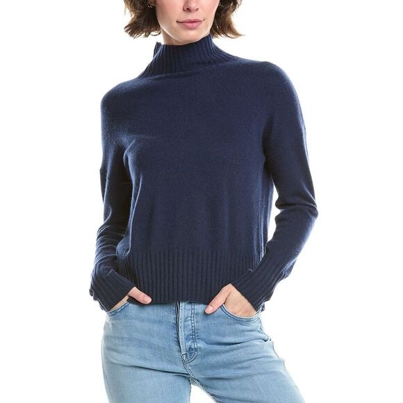 Forte Cashmere WomensFunnel Neck Cashmere Sweater